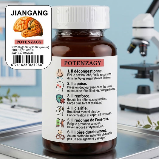 JIANGANG POTENZAGY – Complément Cérébral & Respiratoire Naturel