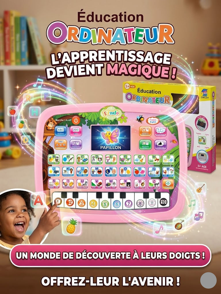 🎓 Ordinateur Éducatif Interactif pour Enfants – Apprendre en s'amusant !