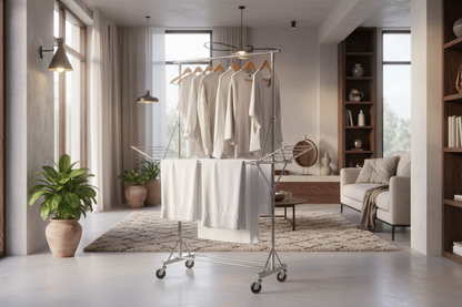 Étendoir multi-niveaux premium dans un intérieur moderne africain